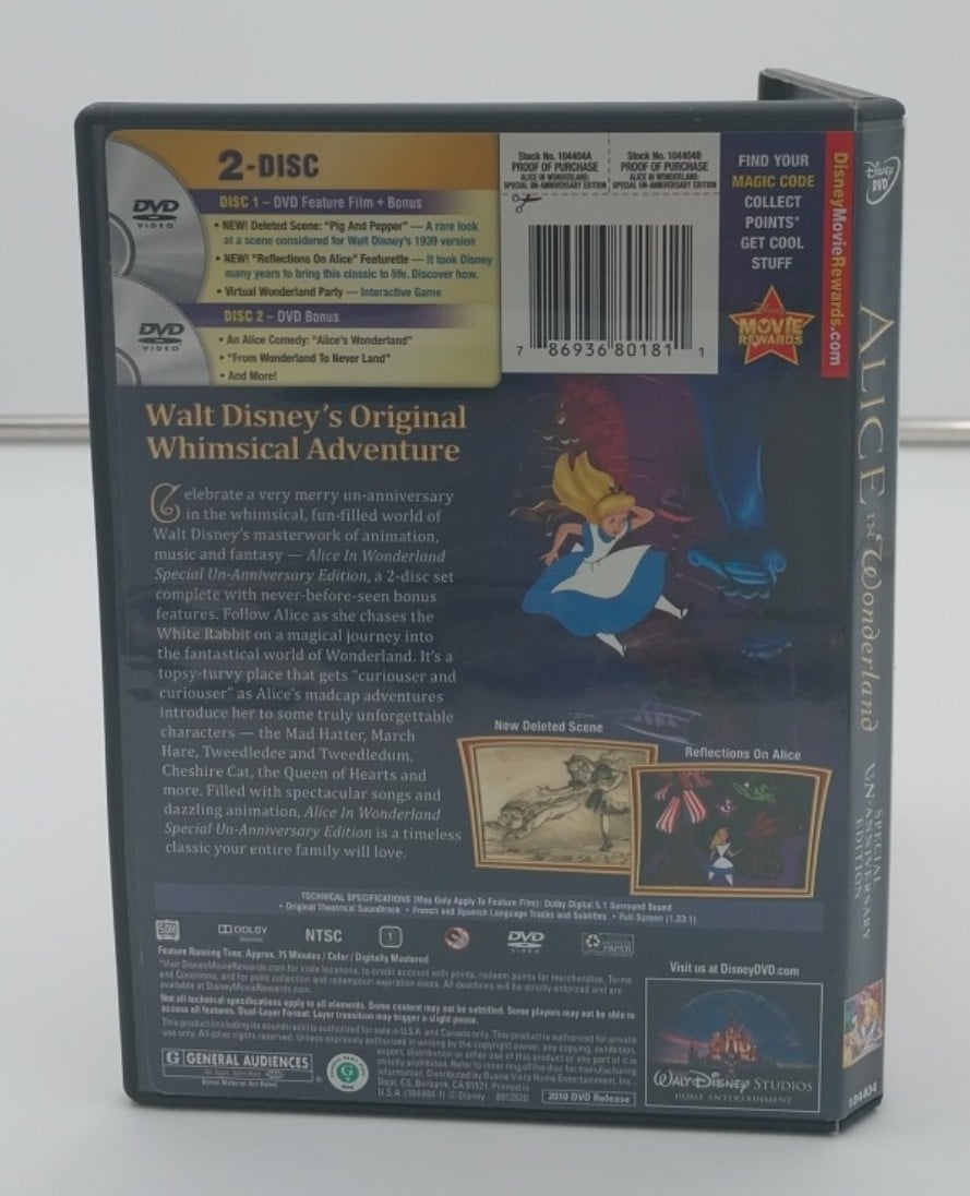 Alice in Wonderland DVD