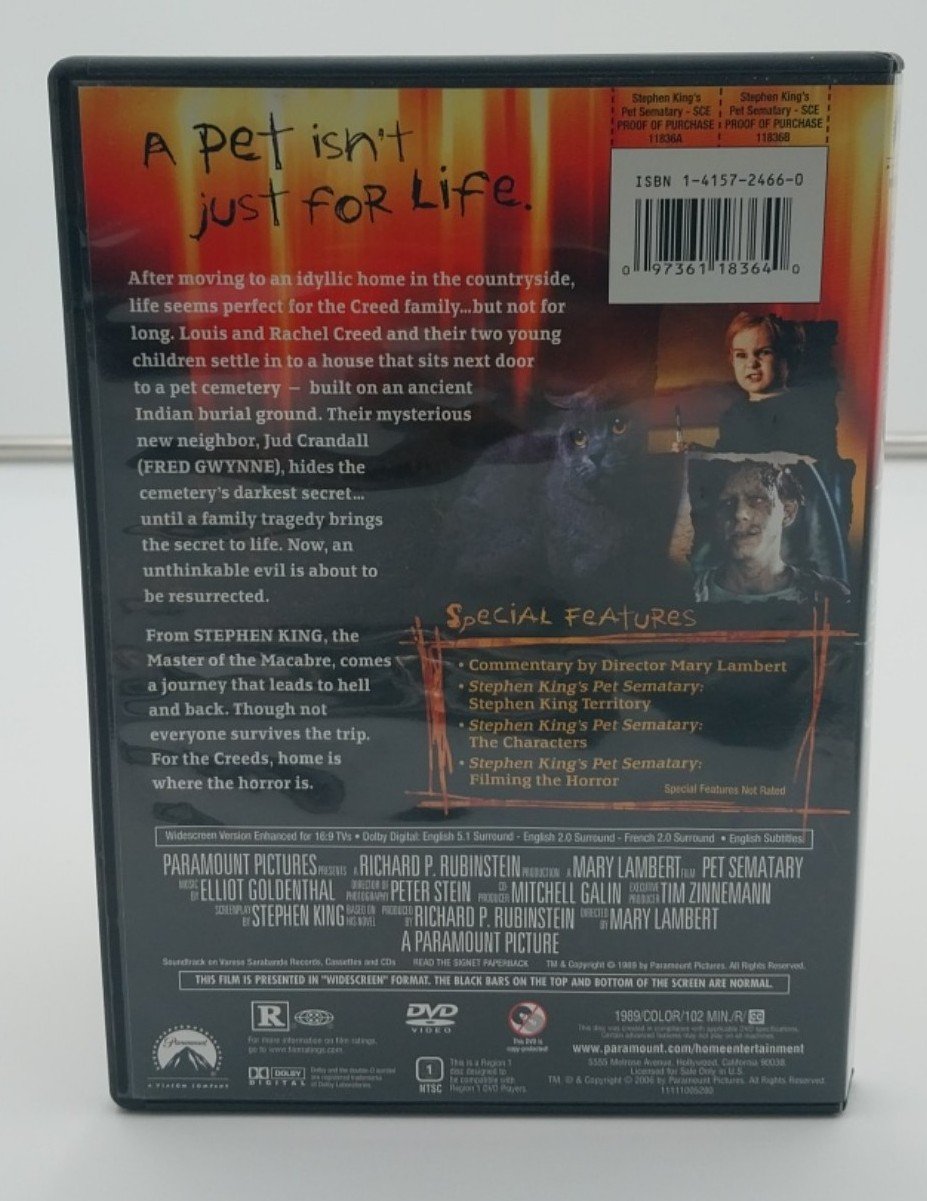 Pet Sematary (1989) DVD