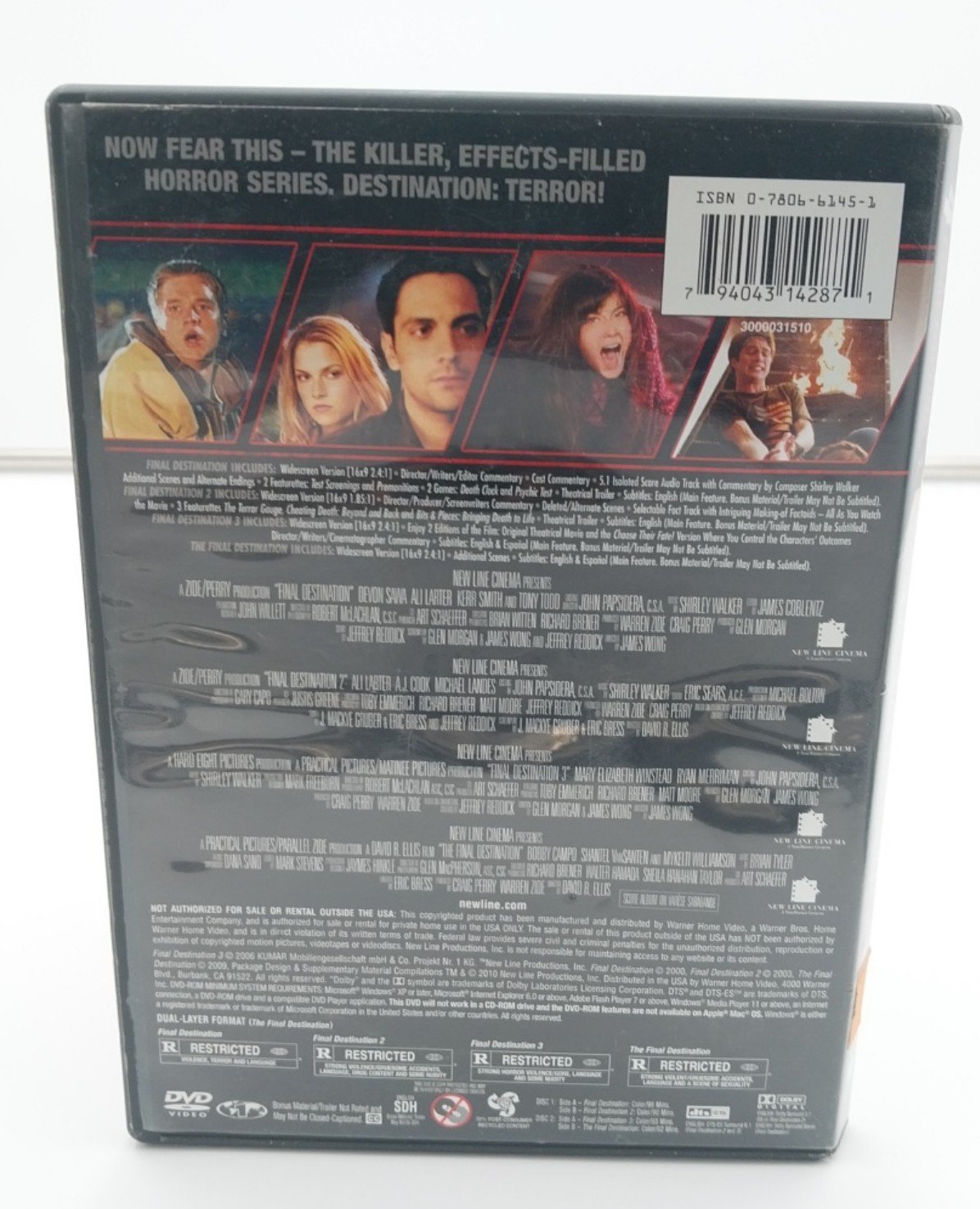 4 Film Favorites: Final Destination Collection (DVD, 2010, Widescreen) Parts 1-4