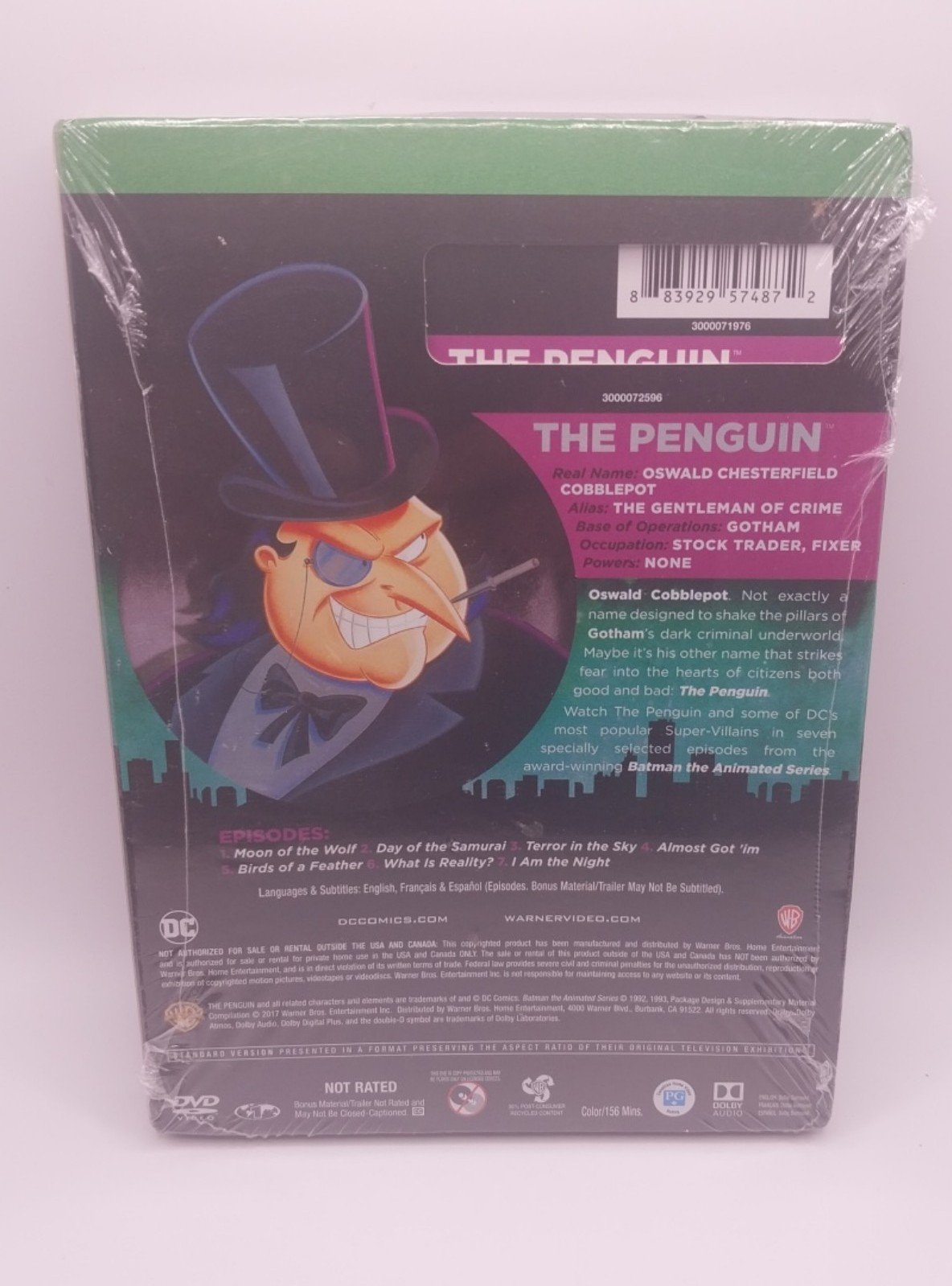 THE PENGUIN DC SUPER VILLAINS DVD