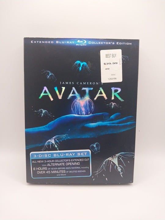 Avatar 3-Disc blu-ray set extended