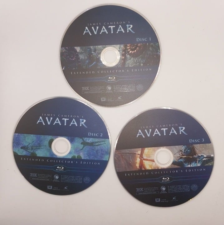 Avatar 3-Disc blu-ray set extended