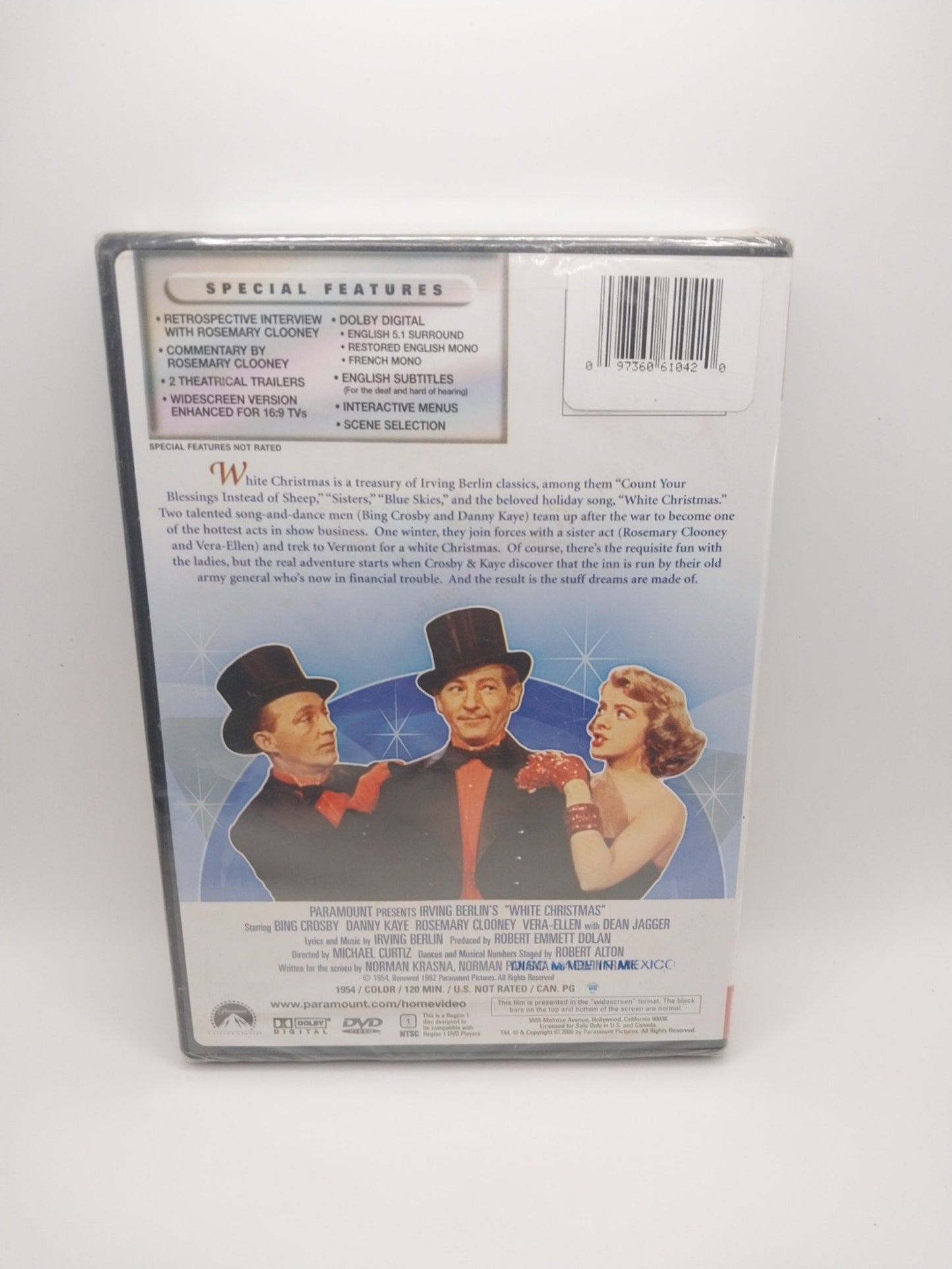 New Sealed Irving Berlin's White Christmas DVD - Widescreen Collection