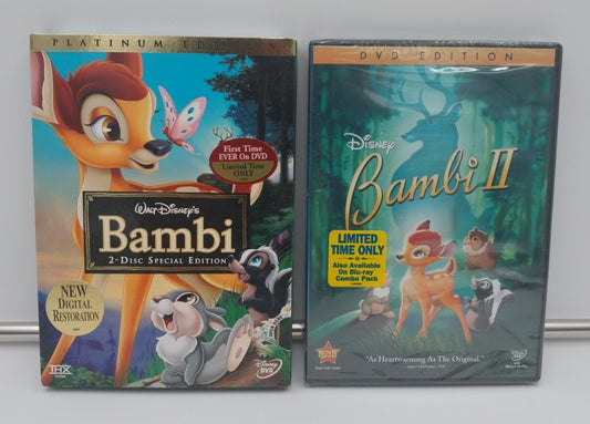 Bambi and Bambi II DVD NEW SEALED