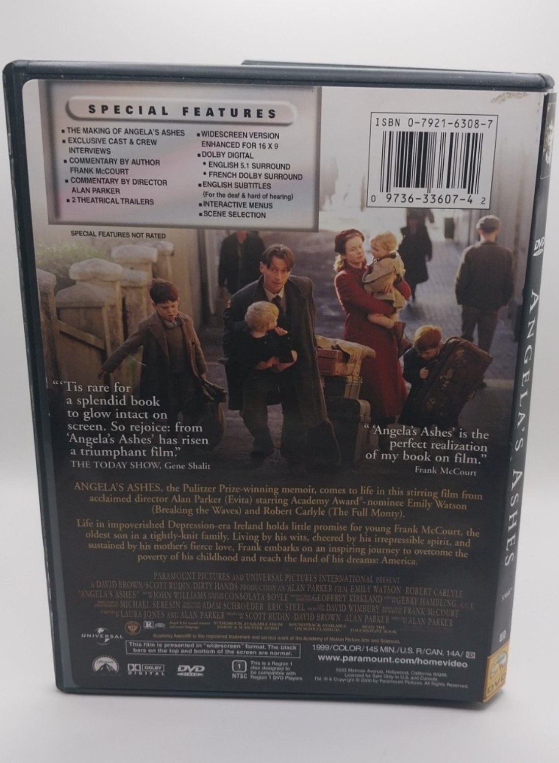 Angela's Ashes DVD